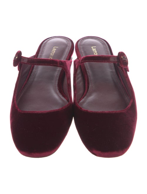 Larroude Velvet Mules