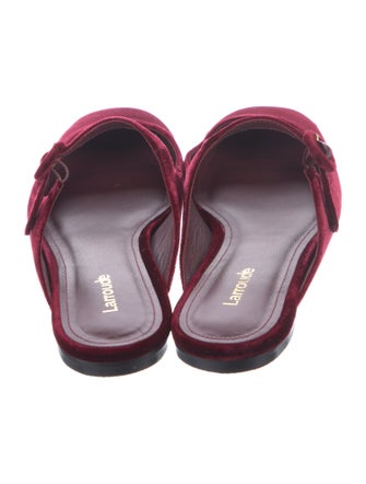 Larroude Velvet Mules