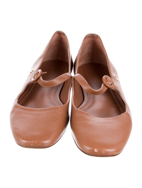 Larroude Leather Mary Jane Flats
