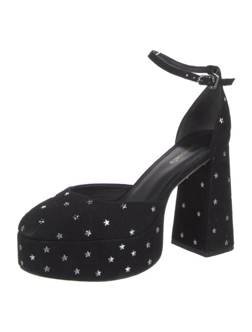 Larroude Suede D'Orsay Pumps