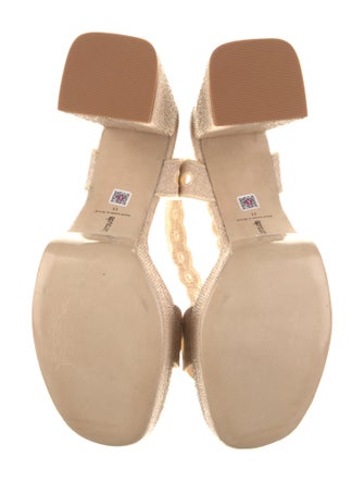 Larroude Raffia Lasercut Accents Espadrilles