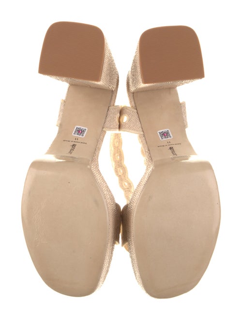 Larroude Raffia Lasercut Accents Espadrilles