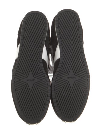 Larroude Suede Leather Trim Embellishment Lace-Up Boots