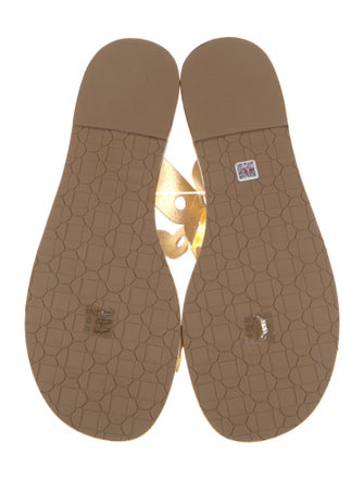 Larroude Leather Lasercut Accents Slides