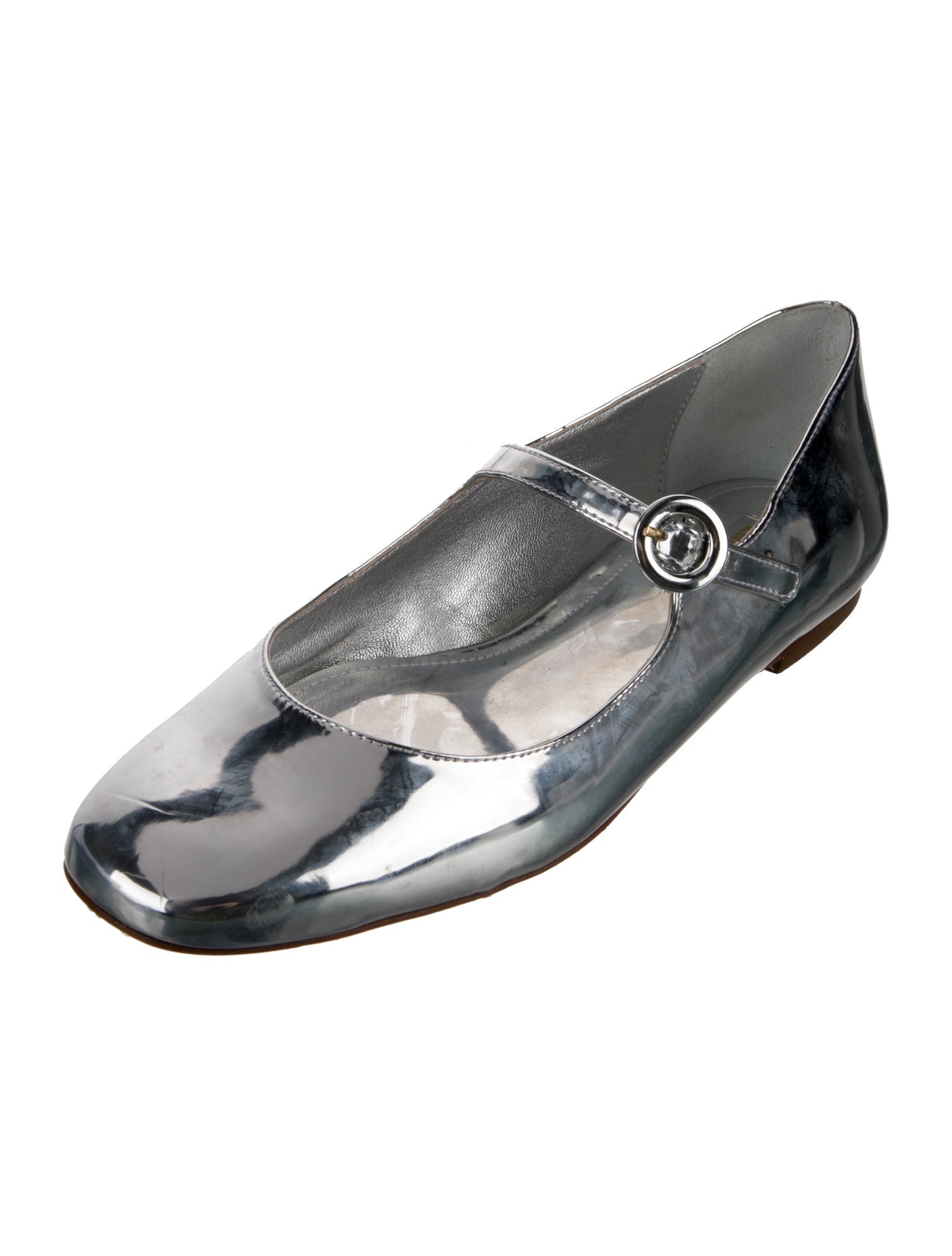 Larroude Patent Leather Mary Jane Flats