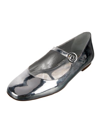 Larroude Patent Leather Mary Jane Flats