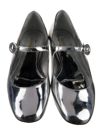 Larroude Patent Leather Mary Jane Flats