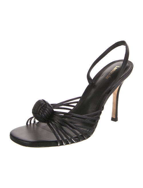 Larroude Leather Slingback Sandals