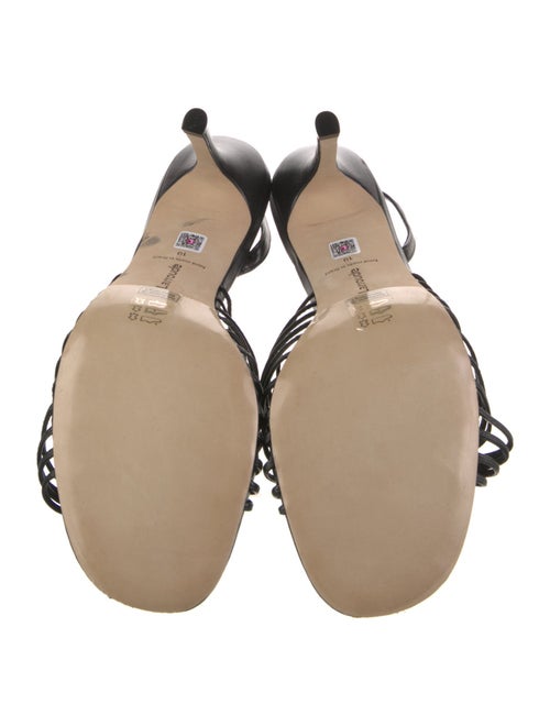 Larroude Leather Slingback Sandals