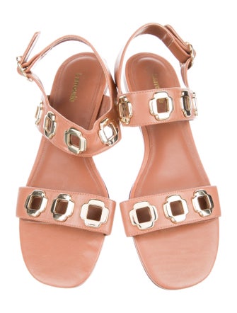 Larroude Leather Gladiator Sandals