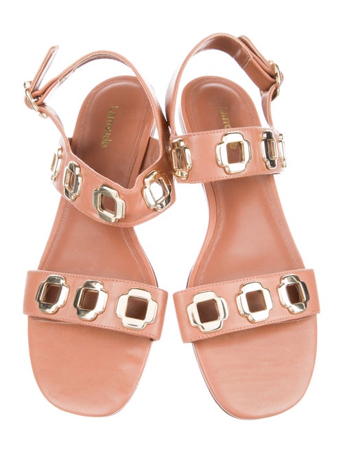 Larroude Leather Gladiator Sandals