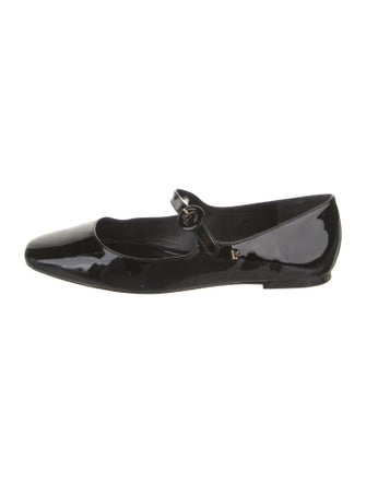 Larroude Patent Leather Mary Jane Flats