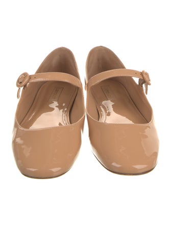 Larroude Patent Leather Mary Jane Flats
