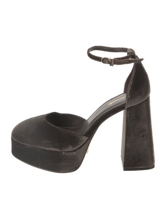 Larroude Velvet D'Orsay Pumps