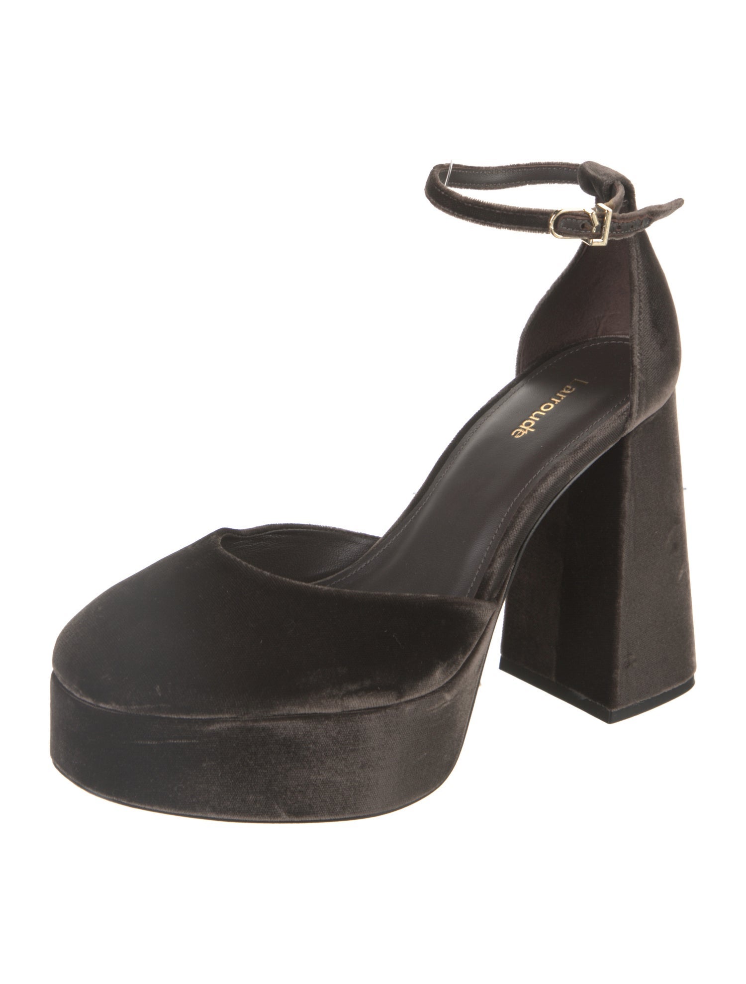 Larroude Velvet D'Orsay Pumps