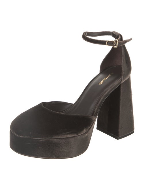 Larroude Velvet D'Orsay Pumps