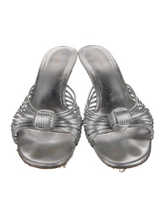 Larroude Leather Slides