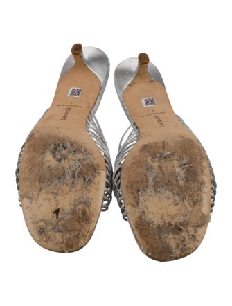 Larroude Leather Slides