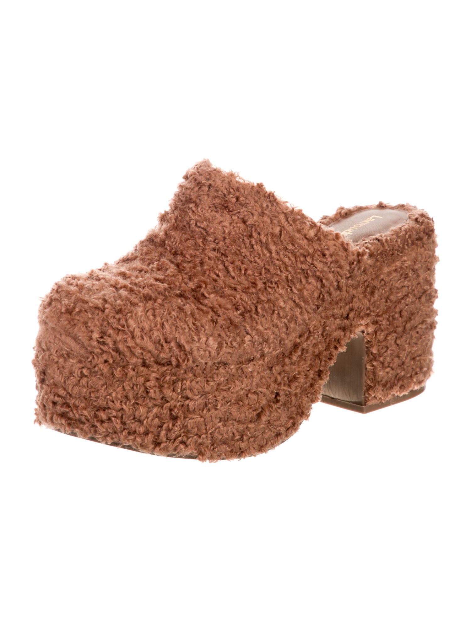 Larroude Shearling Mules