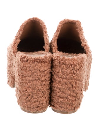 Larroude Shearling Mules
