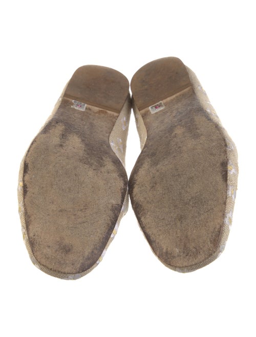 Larroude Canvas Floral Print Mary Jane Flats