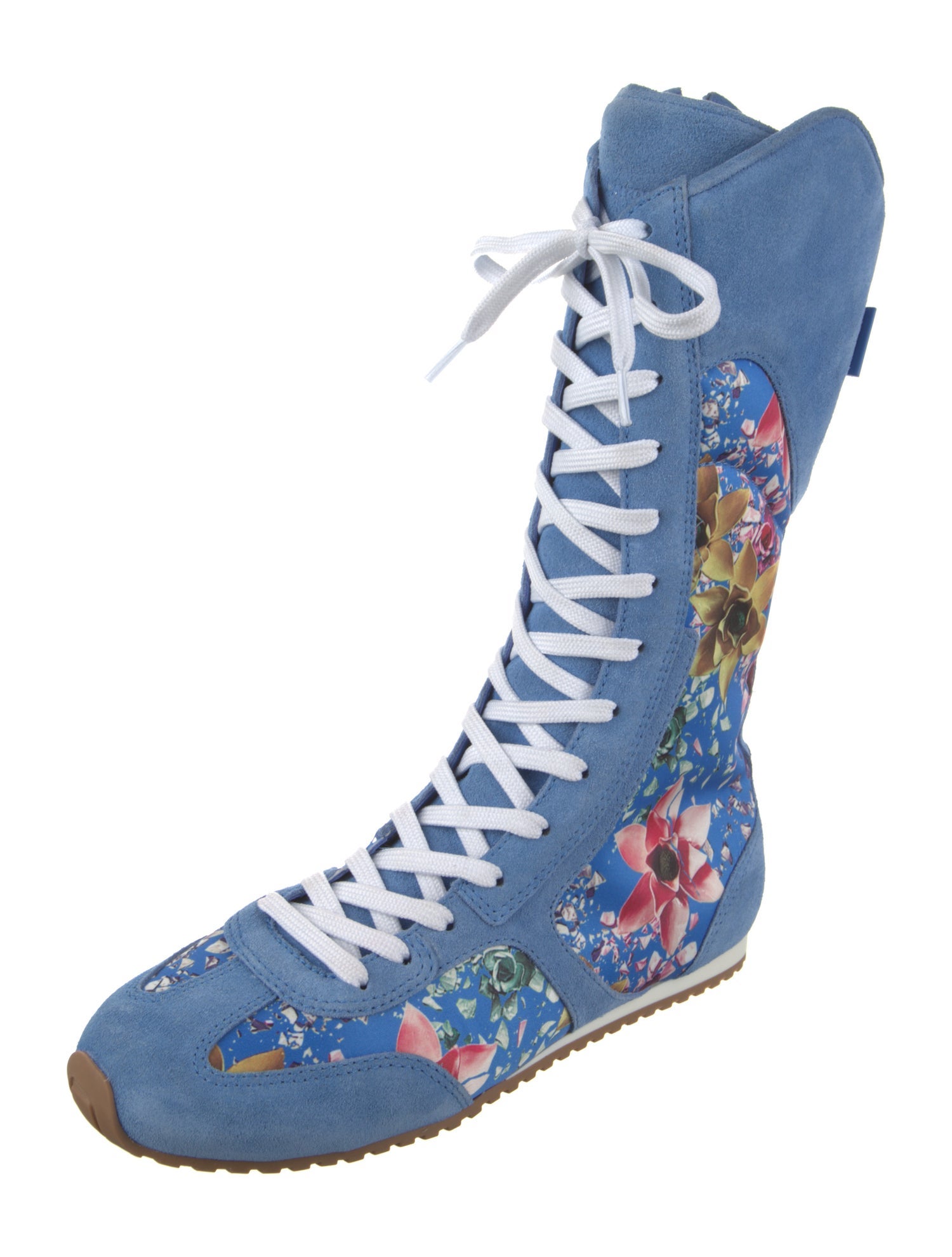 Larroude x Jonathan Cohen Floral Print Sock Sneakers