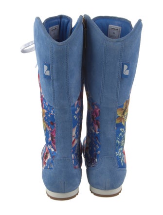 Larroude x Jonathan Cohen Floral Print Sock Sneakers