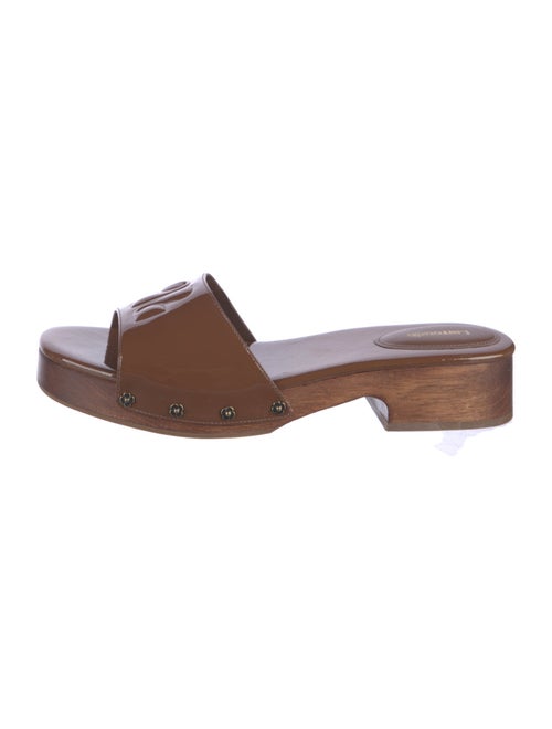 Larroude Patent Leather Slides