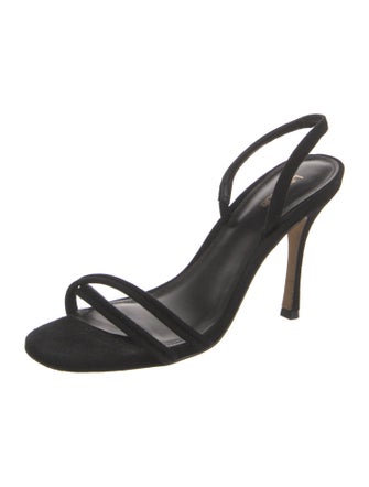 Larroude Suede Slingback Sandals
