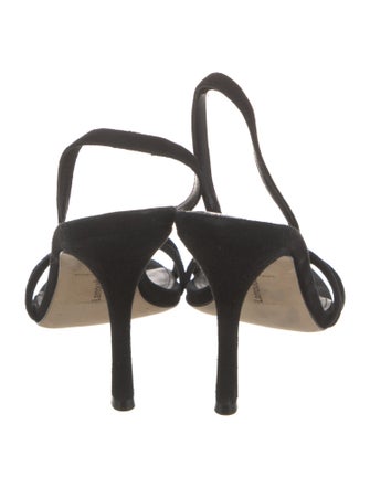 Larroude Suede Slingback Sandals