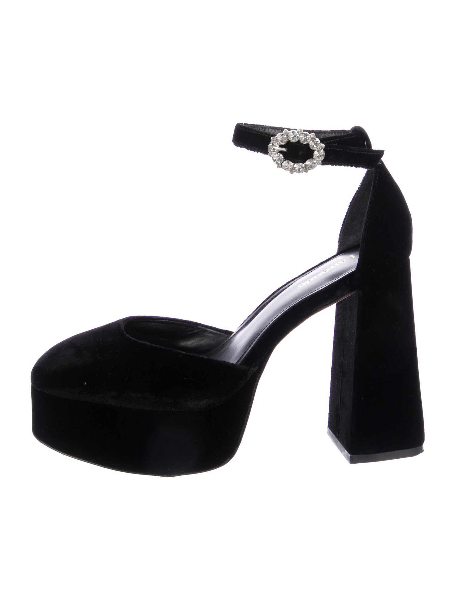 Larroude Velvet D'Orsay Pumps