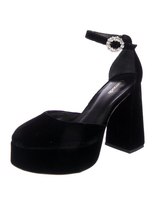 Larroude Velvet D'Orsay Pumps