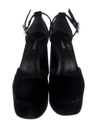 Larroude Velvet D'Orsay Pumps