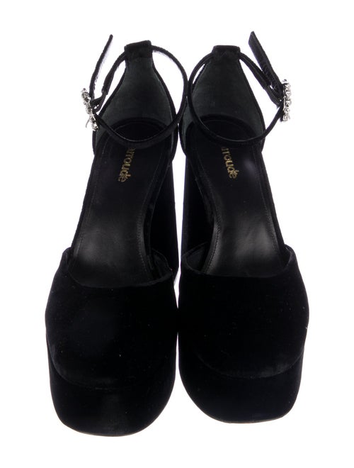 Larroude Velvet D'Orsay Pumps
