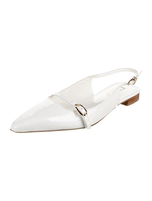 Larroude Patent Leather Slingback Flats