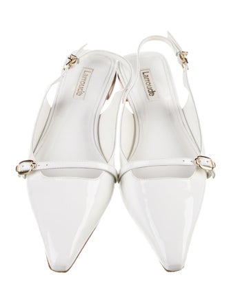 Larroude Patent Leather Slingback Flats