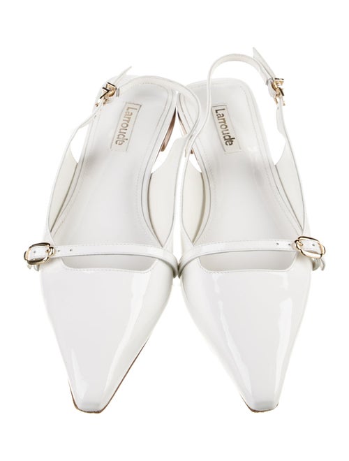 Larroude Patent Leather Slingback Flats