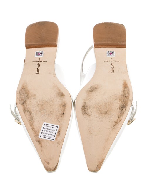 Larroude Patent Leather Slingback Flats