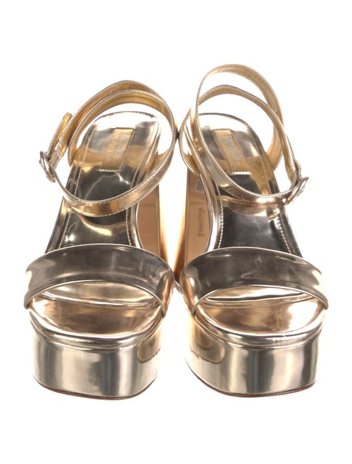 Larroude Patent Leather Sandals