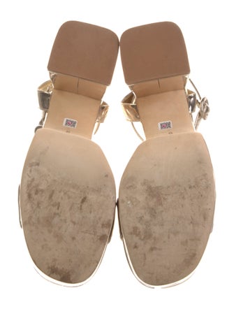 Larroude Patent Leather Sandals