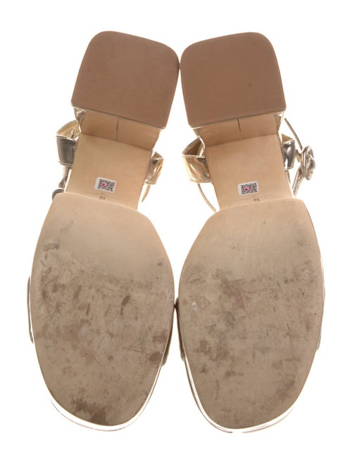 Larroude Patent Leather Sandals