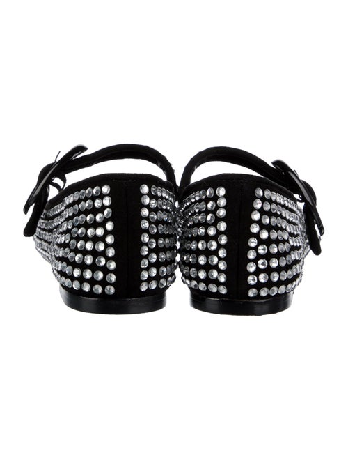 Larroude Suede Mary Jane Flats