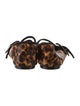 Larroude Ponyhair Animal Print Mary Jane Flats