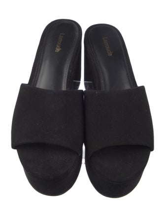 Larroude Suede Slides