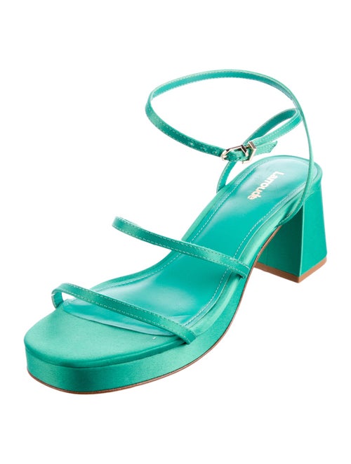 Larroude Satin Sandals