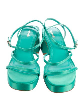 Larroude Satin Sandals