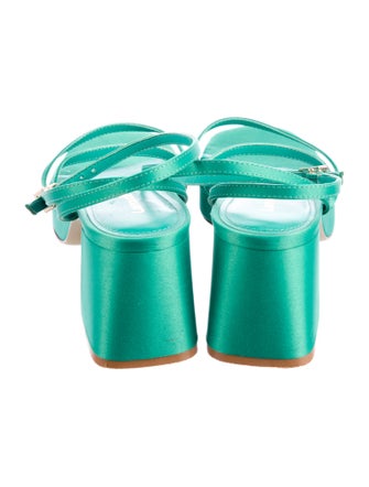 Larroude Satin Sandals