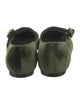 Larroude Velvet Mary Jane Flats