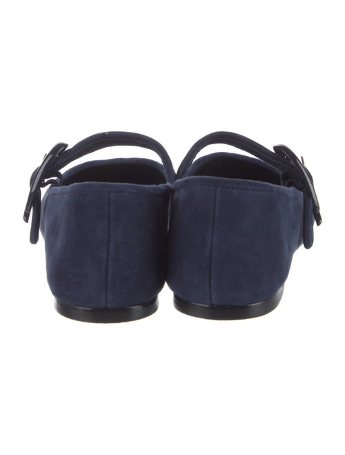 Larroude Suede Mary Jane Flats