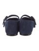 Larroude Suede Mary Jane Flats